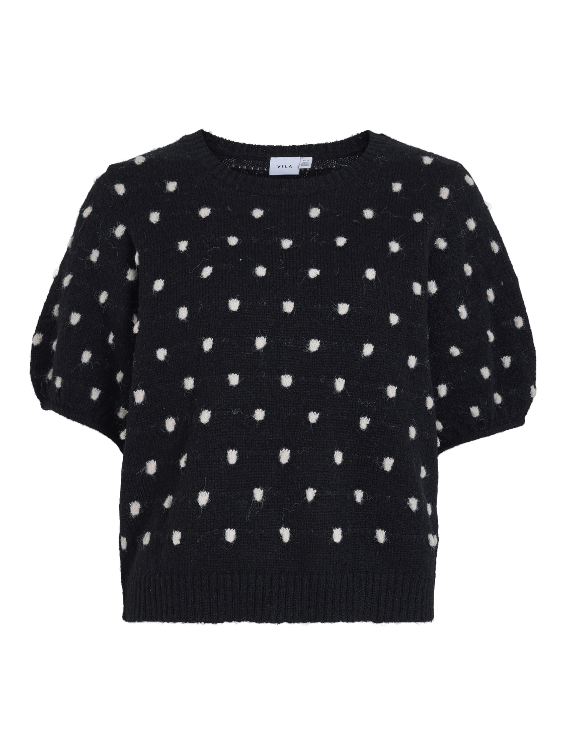 VIDOTTIE Knit Top - Black Beauty - VERO MODA & VILA Bergvik